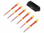 Screwdriver: precision-set | insulated,precision | Phillips,slot