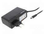 Power supply: switching | mains,plug-in | 12VDC | 5A | 60W | 87% | black