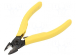 Pliers | side,cutting,precision | ESD | oval head,blackened tool