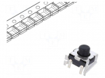 Microswitch TACT | SPST-NO | Pos: 2 | 0.03125A/32VDC | SMT | 6.6mm | KT