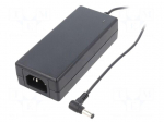 Power supply: switching | 24VDC | 2.1A | Out: 5,5/2,1 | 50W | 80&divide;264VAC