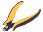 Pliers | cutting,miniature,curved | 137mm | with small chamfer