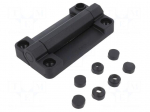 Hinge | Width: 60mm | technopolymer PA | black | H: 110mm