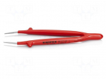 Tweezers | 150mm | Blade tip shape: sharp | insulated