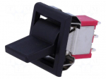 ROCKER | SP3T | Pos: 3 | ON-OFF-ON | 5A/125VAC | 5A/28VDC | black | none