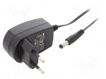 Power supply: switching | mains,plug-in | 12VDC | 0.1A | 1.2W | 61%