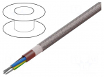 Wire | silicone | SiHF | 3G4mm2 | Cu | stranded | brown-red | 300V,500V