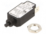 Circuit breaker | Urated: 240VAC | 48VDC | 7A | SPST | Poles: 1 | screw