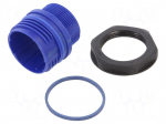 Enclosure for connectors: circular | Han&reg; F+B | IP67,IP6K9K | blue