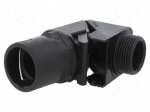 90&deg; angled connector | Thread: PG,outside | polyamide | IP54,IP65