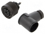 Connector: M18 | plug | female | 250V | 4A | IP65 | PIN: 4 | screw terminal
