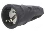 Connector: AC supply | female | power supply | socket | 2P+PE | 250VAC