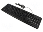 Keyboard | black | USB A | wired,RU layout | 1.5m