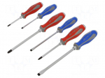 Screwdriver: for impact-set | assisted with a key | Phillips,slot