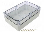 Enclosure: multipurpose | X: 140mm | Y: 210mm | Z: 75mm | ZP | light grey