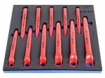 Wrench-set | insulated,single sided,box | 11pcs.