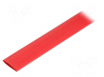 Heat shrink sleeve | glueless,flexible | 2: 1 | 19mm | L: 1.2m | red
