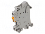 Splice terminal: rail | screw terminal | grey | polyamide | 0.14&divide;6mm2