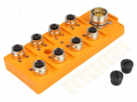 Distribution box | M12 | PIN: 5 | socket | 60VDC | 4A | ASBSV | IP67 | IN: 8
