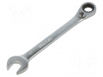 Wrench: combination spanner | rattle | 17mm | Chrom-vanadium steel