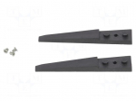 Kit of tips | Blade tip shape: flat | Tweezers len: 40mm | ESD | 2pcs.