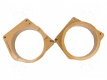 Spacer ring | MDF | 165mm | BMW | impregnated,varnished | 2pcs.