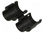 Straight terminal connector | M25 | Thread: metric,outside | black