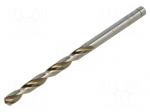 Drill bit | for metal | &Oslash;: 4.5mm | high speed steel | 2pcs | blister