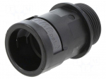 Straight terminal connector | Thread: PG,outside | polyamide 6