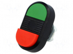 Switch: double | 22mm | Stabl.pos: 1 | green/red | none | IP66 | MPD | Pos: 2