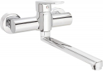 Wall-mounted kitchen faucet