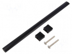 Holder | aluminium | matt black | H: 30.5mm | L: 276mm | W: 15.5mm | handle