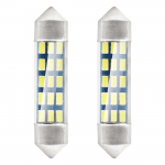 Autolambid, Mootorratta ja traktori valgustid // Auto LED-pirnid ja komplektid // Żar&oacute;wki led standard 3014 15smd festoon c5w c10w c3w 39mm white 12v amio-01091