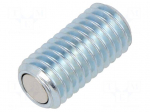 Clamping bolt | Thread: M10 | L: 20mm | Strength cl: 5.8 | with magnet
