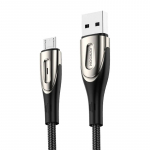 S-M411 2.4A USB mikro kiirlaadimiskaabel 3m-must