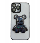 Back panel cover iLike Apple iPhone 14 Pro Silicone Case Print Desire Bear Black