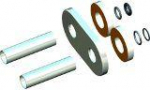 Pipe cover set, chrome-plated HERZ