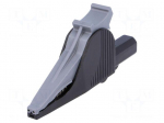 Crocodile clip | 36A | 1kV | black | Grip capac: max.41mm