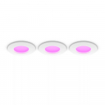 Philips Hue Hue baltie + krāsainie toņi Slim downlight S (90mm) EMEA-balts Multipack 929003712102 \n8720169264731