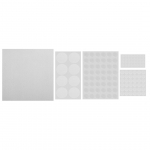 Furniture sections and sets // Kontorim&ouml;&ouml;bel // Podkładki filcowe i piankowe EVA samoprzylepne, białe, 125 szt.