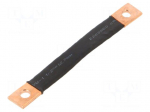 Braids | insulated earthing tape | W: 14mm | 10mm2 | &Oslash;1: 7mm | &Oslash;2: 7mm