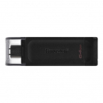 Flash drive Kingston  DataTraveler 70 64 GB, USB-C, Black