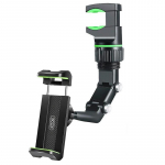 XO C107 RearView Mirror Fix / Universal Frame Fixation Smarthone Holder with adjustabel neck Black