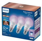 Philips Smart WiZ 60W A60 E27 gudrā LED spuldze 822-65 RGB  929003601036 8720169204423