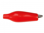 ALLIGATOR CLIP WITH BOOT 27mm - RED