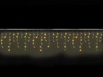Cascade Light LED - 4 x 0.6 m - 144 warm white lamps - transparent wire - modulator