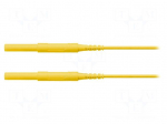 Test lead | 6kVDC | 6kVAC | 16A | banana plug 4mm,both sides | yellow