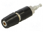 Laboratory connector: 2mm banana | socket | 6A | 30VAC | 60VDC | 35mm