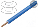 Wire | 1x2.5mm2 | stranded | Cu | silicone | double | blue | 1000V | 100m