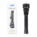 PNI Adventure F410 aluminum flashlight, with 10W LED, 700 lumens, up to 250 m, IP44, USB Type C, 3000mAh batteries included